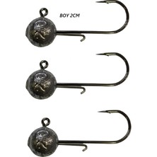 Powerex  Jig Head No:6  3gr. 3\'lu Paket Zoka Iğne Gri