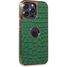 Marsilyan™- Apple Iphone 14 Pro Kılıf Snake Kapak - Koyu Yeşil