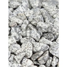 Sosc Natural Granit Dekoratif Çakıl Taşı, Gri Beyaz, 1-2 Cm, 3 kg