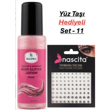 Balera Vücut Losyonu Pembe Simli 125 ml & Yüz Taşı Hediyeli-11