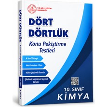 Meb 10. Sınıf Kimya Dört Dörtlük Konu Pekiştirme Testleri – Video Çözümlü 10. Sınıf Kimya Soru Bankası Test Kitabı
