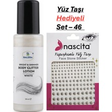 Balera Vücut Losyonu Beyaz Simli 125 ml & Yüz Taşı Hediyeli-46