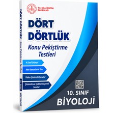 Meb 10. Sınıf Biyoloji Dört Dörtlük Konu Pekiştirme Testleri – Video Çözümlü 10. Sınıf Biyoloji Soru Bankası Test Kitabı