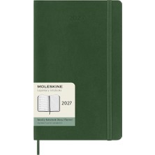 Moleskine 2027 12 Ay Haftalık Ajanda L Boy 13X21 Cm. Yumuşak Kapak Mersin Yeşili