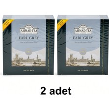 Ahmad Tea Ahmad (Ahmed) Tea Earl Grey Aromatic Bardak Poşet Çay 100 Adet Ekonomik 2 Paket