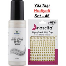 Balera Vücut Losyonu Beyaz Simli 125 ml & Yüz Taşı Hediyeli-45