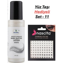 Balera Vücut Losyonu Beyaz Simli 125 ml & Yüz Taşı Hediyeli-11
