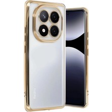 Marsilyan™- Xiaomi Redmi Note 14 Pro 5g Kılıf Razer Lensli Silikon - Gold