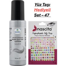Balera Vücut Losyonu Gümüş Simli 125 ml & Yüz Taşı Hediyeli-47