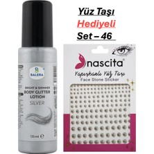 Balera Vücut Losyonu Gümüş Simli 125 ml & Yüz Taşı Hediyeli-46