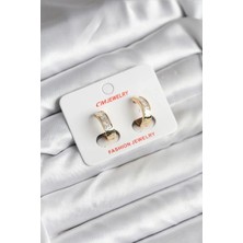 Mey Ithalat® 14K Gold Renk Kaplama cm Kadın Küpe