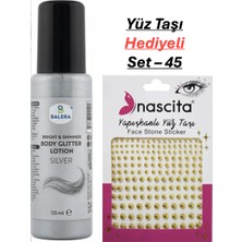 Balera Vücut Losyonu Gümüş Simli 125 ml & Yüz Taşı Hediyeli-45