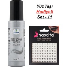 Balera Vücut Losyonu Gümüş Simli 125 ml & Yüz Taşı Hediyeli-11