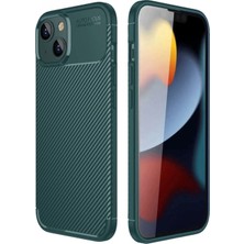 Marsilyan™- Apple Iphone 14 Kılıf Auto Focus Karbon Kapak - Koyu Yeşil