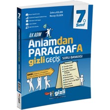 Anonim Gizli Yayınları 7. Sınıf Ilk Adım Anlamdan Paragrafa Gizli Geçiş