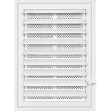 Cyh 50X50 cm Plastik Banyo / Wc Ayarlanabilir Sineklikli Havalandırma Menfezi