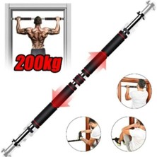 Happy Trend Uzun Süngerli Barfix Demiri Barfiks Çubuğu Koridor Barfiks Barı 80-130 cm Arası