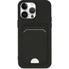 Edntrend Newface Iphone 14 Pro Kılıf Kelvin Kartvizitli Silikon - Siyah