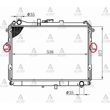 Maher Mazda E-2200 Su Radyatörü 32MM R2S2-15-200B