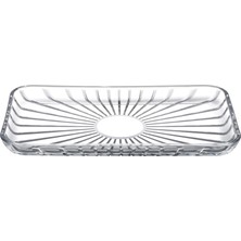 Happy Trend Elegant Dikdörtgen Servis Tabağı 165X280, Seffaf