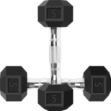 Happy Trend Kauçuk Kavrama Kaplamalı Dambıl Döküm Demir Ağırlık Kaymaz Saplı - Egzersizler Için 1,4-45,4 kg - Güç Antrenmanı Ekipmanları - Ev Spor Aksesuarları - Tüm Vücut Egzersizi - Kas Geliştirme