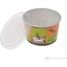 Happy Trend - Kapaklı Karton Çorba Kasesi 25 Adet 16 Oz