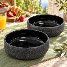 Happy Trend Yapımı Seramik Salata Kasesi, Yulaf Granola ve Kahvaltı Kasesi, Sağlıklı Beslenme ve Diyet Kabı, Smoothie Bowl, Açai Bowl, Çorba Servis Kabı, Orta Boy Kase, Mikrodalga Uyumlu, Mıdnıght