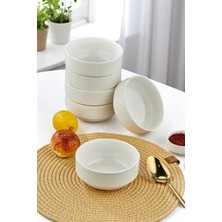 Happy Trend 12 cm Porselen Kase Seti - Çorba, Meze, Sufle, Salata, Tatlı, Kahvaltılık Sunum Kasesi