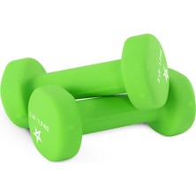 Happy Trend Neopren Kaplamalı Dambıl El Ağırlığı Seti (2'li) - Birden Fazla Ağırlık Seçeneği ve 15 Renk, Yuvarlanma Önleyici, Kaymaz, Altıgen Şekil