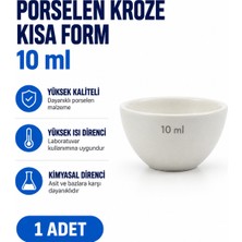 Labolist Porselen Kroze 10 ml Kısa Form 1 Adet