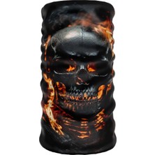 Happy Trend Extreme Spor Motor ve Bisiklet Kullananlara Özel Desenli Buff Boyunluk Bandana Balaklava - SKULL-0208-5