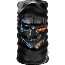 Happy Trend Extreme Spor Motor ve Bisiklet Kullananlara Özel Desenli Buff Boyunluk Bandana Balaklava - SKULL-169