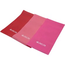 Happy Trend 3 'lü Pilates Bandı Egzersiz Direnç LASTIĞI,120 x 15 cm