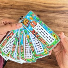 Marifetli Tığım Super Bear Adventure Çarpım Tablosu 1’den 10’a Eğitici Matematik Kartları Halkalı Laminasyonlu 10’lu Set