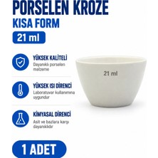 Labolist Porselen Kroze 21 ml Kısa Form 1 Adet