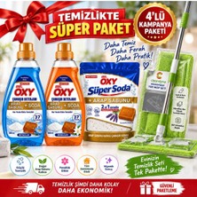 Mr.Oxy Oxy Sıvı Camasır Deterjanı Arap Sabunu+ Soda Beyazlar 1460 M2 Li Set Soda Matik ve Pratik Mob 4 Lüset