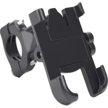 Happy Trend Derece Ayarlanabilir Gidon Bağlantılı Metal Alyanlı Motorsiklet ve Bisiklet Telefon Tutucu
