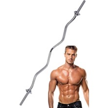 Happy Trend cm Z Bar Krom Içi Dolu Halter Barı Ağırlık Plakası Takma Agirlik Halter Kaldırma Barı