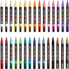 Happy Trend Posca Markör Kalem 3m Set 0.9-1.3 mm Keçe Uçlu (30'lu Set)