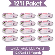 Happy Trend Leylak Kokulu Islak Mendil 864 Yaprak (12X72) – Koli