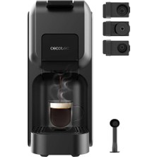 Happy Trend Kapsül Kahve Makinesi Freestyle Kompakt Siyah. 1350W, Termoblok Isıtma, 20 Bar Forcearoma Teknolojisi, 4'ü 1 Arada Espresso Makinesi. Çekilmiş Kahve, Dolce Gusto, Nespresso ve K-Fee Için