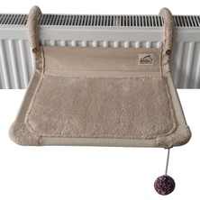Happy Trend Kaloriferler Için Akat Cosy Comfort Kedi Kalorifer Yatağı (Kapuçino)