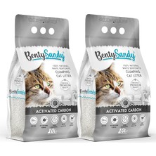 Happy Trend Aktif Karbonlu Topaklanan Ince Taneli Kedi Kumu 10LX2