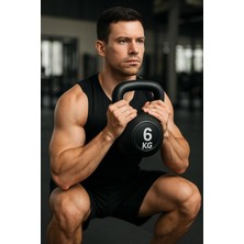 Happy Trend 6 kg Çaydanlık Tipi Dambıl Kettlebell Ağırlık Siyah Tek Ebat