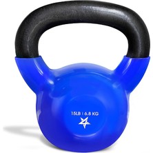 Happy Trend 2-20KG Kettlebell Aus Gusseisen, Mit Vinylbeschichtung, Schwunghantel, Kugelgewicht