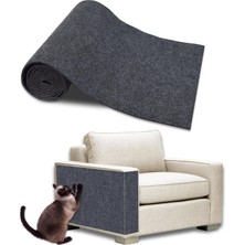 Happy Trend 99 cm x 30 cm Kedi Scratcher Halı, Koltuk Mobilya Duvarı Için Kedi Çizilmeye Koruyucular, Çizilmez Mobilya Koruyucu, Kanepe Için Çiviler Dahil (Gri,