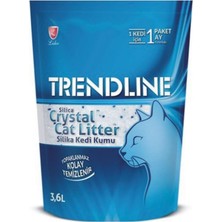 Happy Trend Silica Crystal Cat Litter, 3,6 Litre, Kokusuz Kedi Kumu