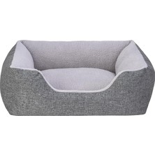 Happy Trend Comfort Echo Varro Gri-Gri Köpek Yatağı M 65X80CM