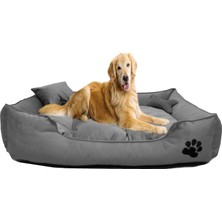 Happy Trend Soft Köpek Yatağı Large (Büyük Irklar Için) (Gri)