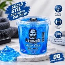 BURADABULDUN Ottoman Kasırga Hair Gel Islak Sert Saç Jölesi 150 ml Mavi Güçlü Tutuş Parlak Görünüm 1 Adet